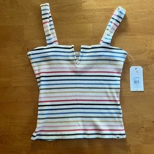 Billabong Colorful Striped V Neck Tank - NWT